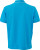 James & Nicholson - Men's Polo (turquoise/white)