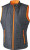 James & Nicholson - Ladies´ Padded Light Weight Vest (Carbon/Orange)