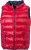 James & Nicholson - Men's Down Vest (red/navy)