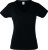 Fruit of the Loom - Lady-Fit Valueweight V-Neck T (Black)