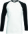 Fruit of the Loom - Long Sleeve Baseball T (White/Black)