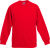 Fruit of the Loom - Kids Raglan Sweat (Red)