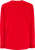 Fruit of the Loom - Kids Long Sleeve Valueweight T (Red)