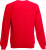 Fruit of the Loom - Kids Raglan Sweat (Red)