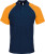 Kariban - Polo Baseball (Navy/Light Grey (Solid)/ Orange)