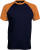 Kariban - Contrast Baseball T-Shirt (Navy/Orange)