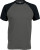 Kariban - Contrast Baseball T-Shirt (Slate Grey (Solid)/Black)