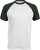 Kariban - Contrast Baseball T-Shirt (White/Forest Green)