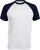 Kariban - Contrast Baseball T-Shirt (White/Navy)