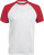 Kariban - Contrast Baseball T-Shirt (White/Red)