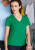 Kariban - Ladies Short Sleeve V-Neck T-Shirt (Dark Grey (Solid))
