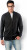 Kariban - Herren Cardigan mit Reißverschluss (Black)