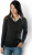 Kariban - Damen Pullover mit V-Ausschnitt (Black)