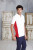 Kariban - Flag Polo (Light Grey (Solid)/Red)