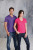 Kariban - Herren Kurzarm T-Shirt mit V-Ausschnitt (Fuchsia)