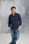 Kariban - Mens Long Sleeve Washed Popeline Shirt (Navy)