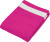 Kariban - Samt-Strandtuch (Fuchsia/White)