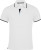 Kariban - Férfi rövid ujjú Polo (White/Navy/White)