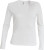 Kariban - Ladies Long Sleeve V-Neck T-Shirt (White)