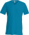 Kariban - Men ́s Short Sleeve V-Neck T-Shirt (Tropical Blue)