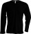 Kariban - Herren Langarm T-Shirt mit V-Ausschnitt (Black)