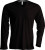 Kariban - Men ́s Long Sleeve V-Neck T-Shirt (Chocolate)