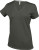 Kariban - Damen Kurzarm V-Ausschnitt T-Shirt (Dark Khaki)