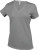 Kariban - Ladies Short Sleeve V-Neck T-Shirt (Oxford Grey)