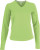 Kariban - Damen Langarm T-Shirt mit V-Ausschnitt (Lime)