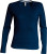 Kariban - Ladies Long Sleeve V-Neck T-Shirt (Navy)