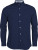 Kariban - Mens Long Sleeve Washed Popeline Shirt (Navy)