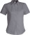 Kariban - Pflegeleichte Damen Kurzarm Oxford Bluse (Oxford Silver)