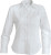 Kariban - Bügelfreie Damen Langarm Bluse Supreme (White)