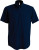 Kariban - Mens Short Sleeve Easy Care Cotton Poplin Shirt (Navy)