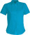 Kariban - Judith-Ladies Short Sleeve Easy Care Polycotton Poplin Shirt (Bright Turquoise)