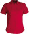 Kariban - Judith Pflegeleichte Damen Kurzarm Popline Bluse (Classic Red)