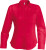 Kariban - Jessica Pflegeleichte Damen Langarm Popline Bluse (Red)