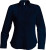 Kariban - Jessica - Ladies Long Sleeve Easy Care Polycotton Poplin Shirt (Navy)