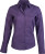 Kariban - Jessica Pflegeleichte Damen Langarm Popline Bluse (Purple)