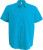 Kariban - ACE - Mens Short Sleeve Easy Care Polycotton Poplin Shirt (Bright Turquoise)