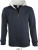 SOL’S - Men Sweat Shirt Scott 1/4 Zip (French Navy/Grey Melange)