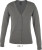 SOL’S - Golden Women V-Neck Knitted Cardigan (Medium Grey (Solid))