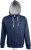 SOL’S - Contrasted Zipped Hooded Jacket Soul Men (French Navy/Grey Melange)