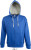 SOL’S - Contrasted Zipped Hooded Jacket Soul Men (Royal Blue/Grey Melange)