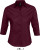 SOL’S - Ladies Stretch-3/4-Sleeve Blouse Effect (Medium Burgundy)