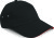 Result - Printers Plush Cotton 5 Panel Cap (Black/Red)