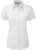 Russell - Herringbone Bluse Kurzarm (White)