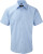 Russell - Mens Herringbone Shirt Shortsleeve (Light Blue)