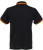 Kustom Kit - Tipped Collar Polo (Black/Orange)