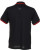 Kustom Kit - Tipped Collar Polo (Black/Red)